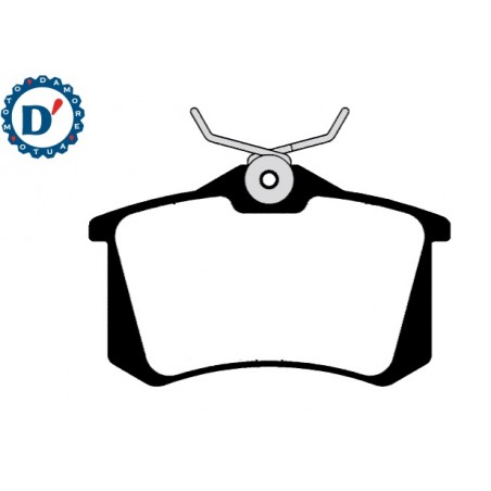 KIT PASTIGLIE FRENO POSTERIORI AUDI A1 A3 A4 CITROEN C4 PEUGEOT 307 RENAULT CLIO III SEAT LEON VOLKSWAGEN GOLF V S17
