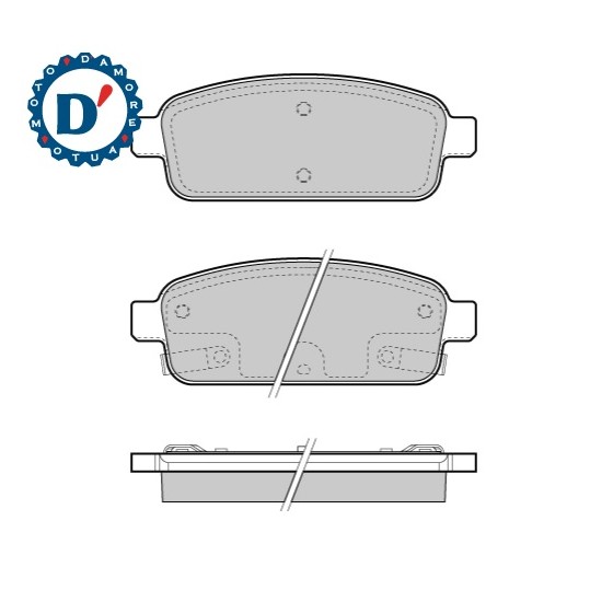 KIT PASTIGLIE FRENO POSTERIORI CHEVROLET CRUZE (J300) OPEL ASTRA J MOKKA (J13)