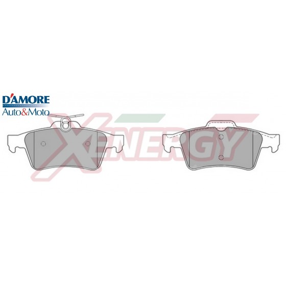 KIT PASTIGLIE FRENO POSTERIORI CITROEN C5 NISSAN PRIMERA (P12) OPEL VECTRA C PEUGEOT 508 RENAULT ESPACE IV LAGUNA II SAAB 9-3