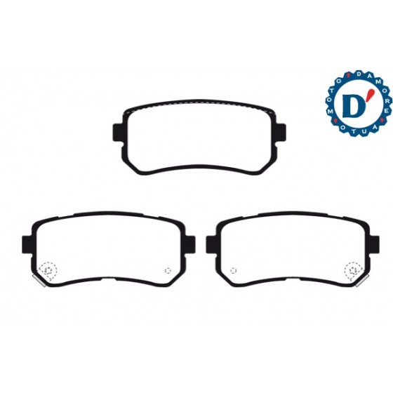 KIT PASTIGLIE FRENO POSTERIORI HYUNDAI IX35 (LM, EL) TUCSON (TL) KIA SPORTAGE (SL)