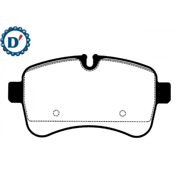 KIT PASTIGLIE FRENO POSTERIORI PER IVECO DAILY IV 35 40 50 65