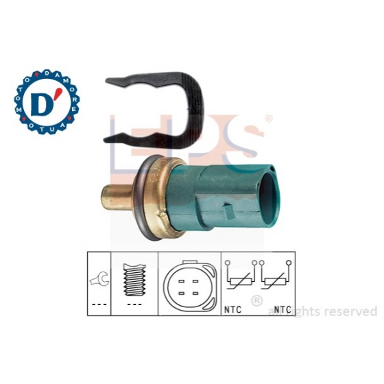SENSORE TEMPERATURA AUDI A2 (8Z) A3 (8L) A4 (8D) A6 (4B) SEAT LEON (1M) VOLKSWAGEN CADDY II GOLF IV PASSAT (3B) POLO (6N) 4 PIN 