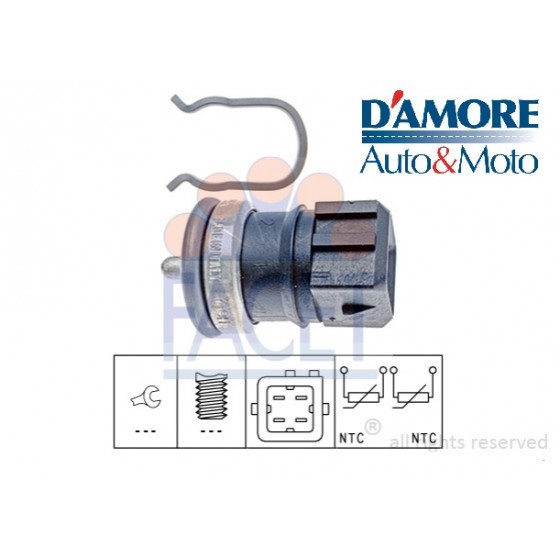 SENSORE TEMPERATURA REFRIGERANTE DACIA DUSTER LOGAN RENAULT MEGANE II MODUS SCENIC II 4 PIN