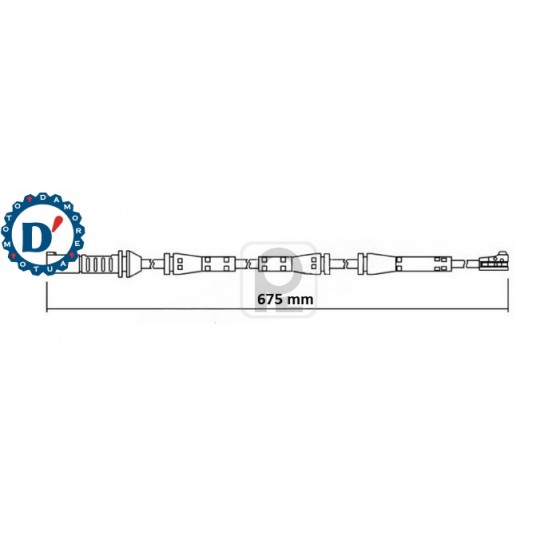 SENSORE USURA FRENI BMW 1 (F20) 2 Coupé (F22, F87) 3 (F30, F80) 4 (F33, F83) X3 (F25) X4 (F26) ANTERIORE L675