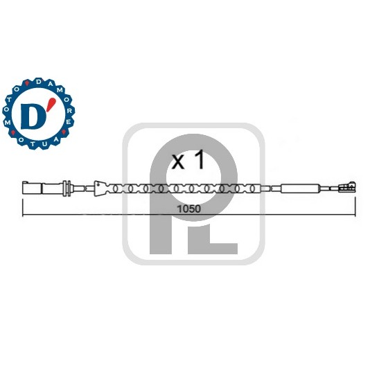 SENSORE USURA FRENI BMW X5 (E70, F15, F85) X6 (E71, E72, F16, F86) POSTERIORE L1050