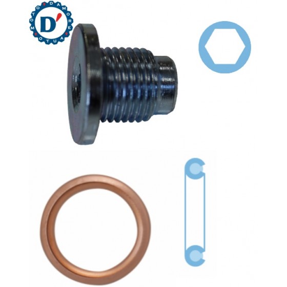 TAPPO COPPA OLIO CITROEN C3 II C4 II MINI (R56) PEUGEOT 207 (WA, WC) 1.2 1.4 1.6 M16X1,5 L20