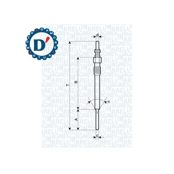 CANDELETTA ALFA ROMEO MITO FIAT 500 PANDA (169) PUNTO (199) LANCIA YPSILON 1.3 MJ MUSA OPEL ASTRA J CORSA D MERIVA 1.3 CDTI \'09