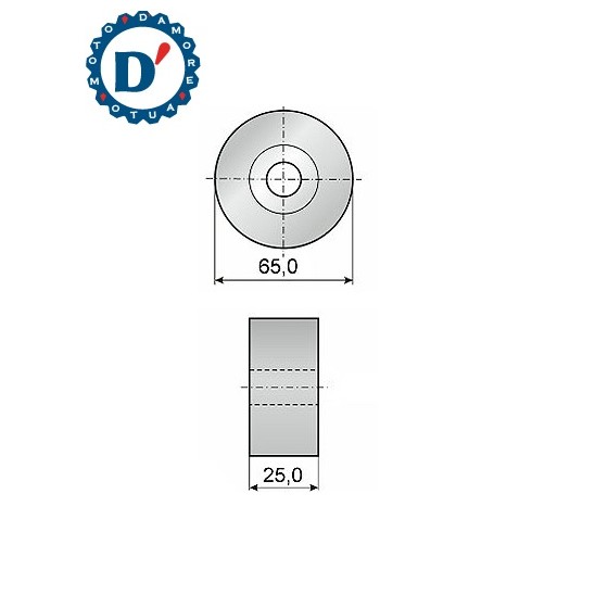 CUSCINETTO TENDICINGHIA ACCESSORI E65 H25 CITROEN C3 II C4 II DS3 DS4 PEUGEOT 208 308 5008 1.4 HDI 1.6 HDI
