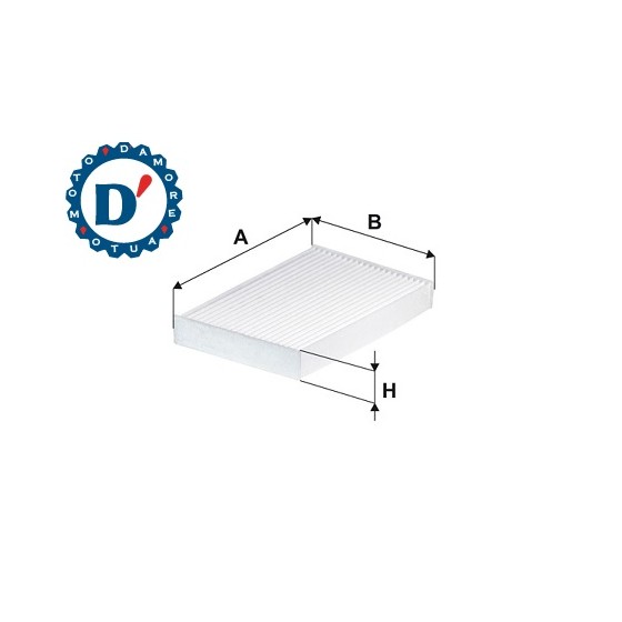 FILTRO ABITACOLO L236 L152 H30 NISSAN JUKE (F15)