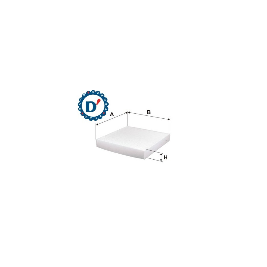 FILTRO ARIA ABITACOLO L195 L188 H30 FIAT 500 (312) PANDA (312, 319) LANCIA YPSILON (312)