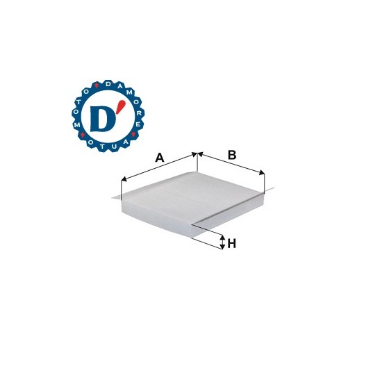 FILTRO ARIA ABITACOLO L213 L163 H25 FIAT DOBLÒ PUNTO IDEA LANCIA MUSA