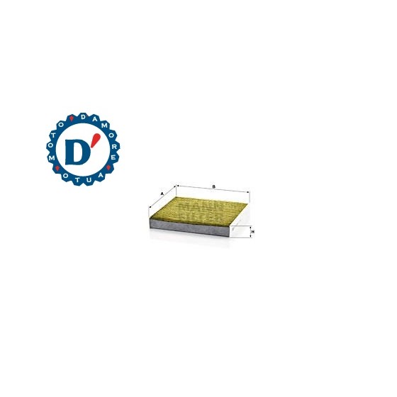 FILTRO ARIA ABITACOLO L215 L193 H29 TOYOTA AURIS RAV 4 III YARIS \'06->