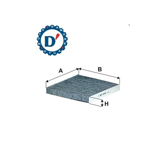 FILTRO ARIA ABITACOLO L216 L213 H25 RENAULT TWINGO III SMART (453)