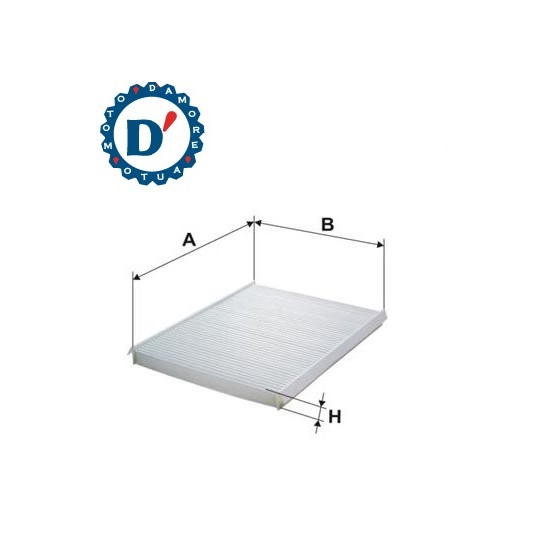 FILTRO ARIA ABITACOLO L231 L188 H21 FIAT BRAVO STILO LANCIA DELTA III