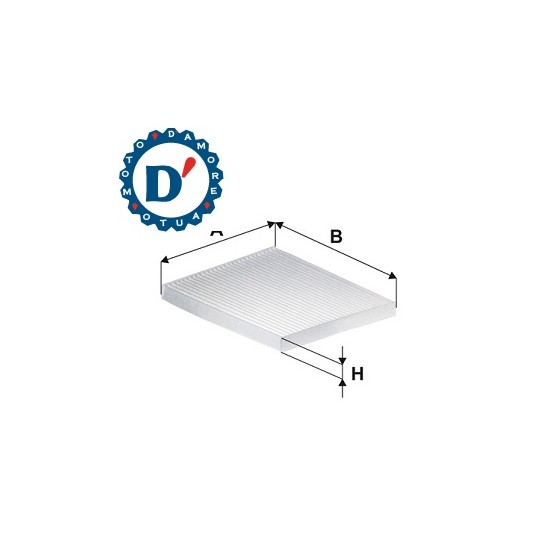 FILTRO ARIA ABITACOLO L238 L192 H20 HYUNDAI IX35 TUCSON (JM, TL) KIA SPORTAGE (QL, SL) 1.6 GDI 1.7 CRDI 2.0 CRDI
