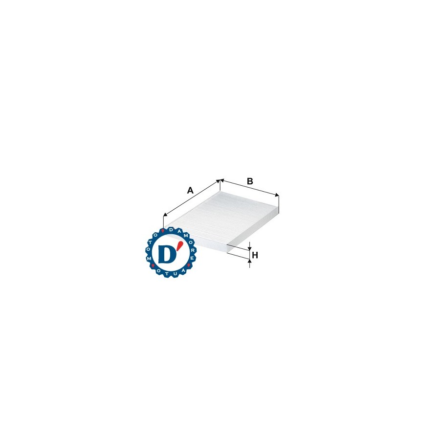FILTRO ARIA ABITACOLO L248 L174 H20 HYUNDAI I30 (FD) KIA CEE\'D (ED)