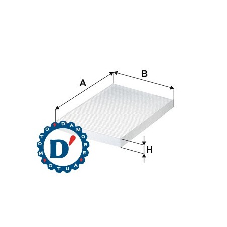 FILTRO ARIA ABITACOLO L248 L174 H20 HYUNDAI I30 (FD) KIA CEE\'D (ED)