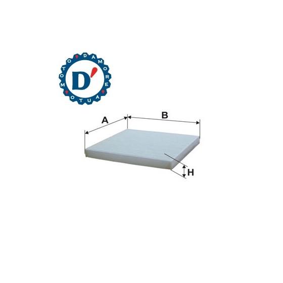 FILTRO ARIA ABITACOLO L249 L235 H25 FIAT DUCATO (250, 290)