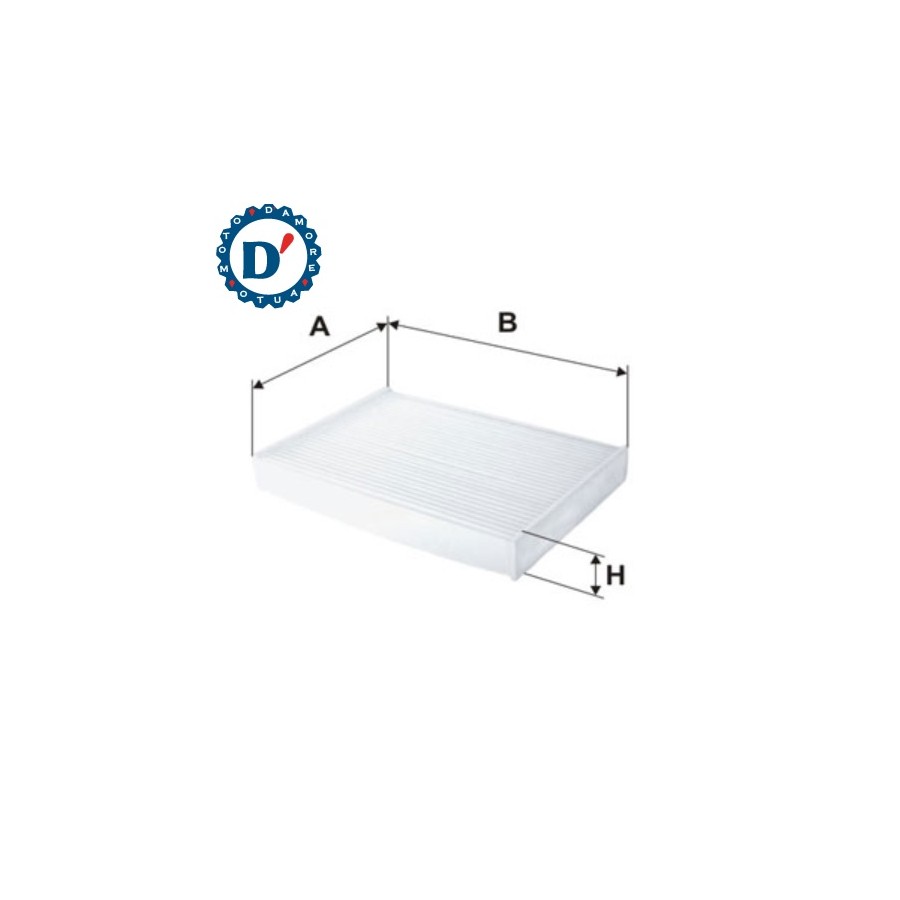 FILTRO ARIA ABITACOLO L250 L180 H35 DACIA DOKKER NISSAN X-TRAIL (T32)