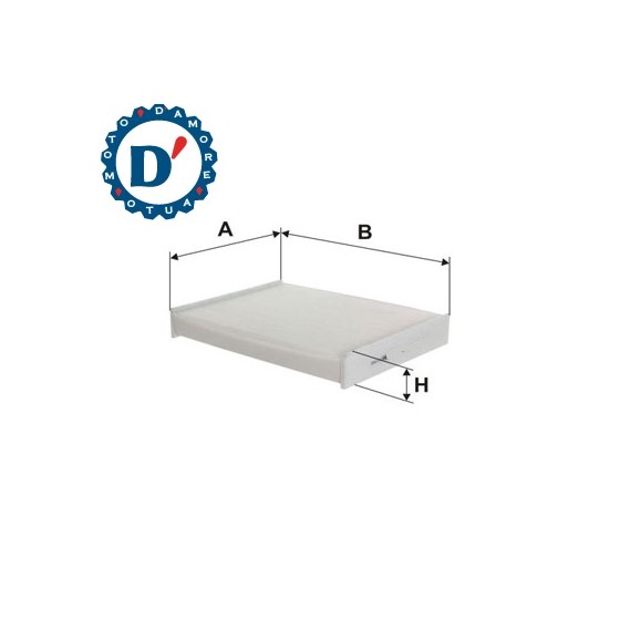FILTRO ARIA ABITACOLO L250 L180 H35 NISSAN QASHQAI II (J11) RENAULT KADJAR (HA, HL)