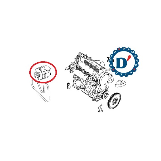 ALTERNATORE TATA INDICA 1.4 B/GPL 62KW MOT 457 SI48 12V 95A USATO
