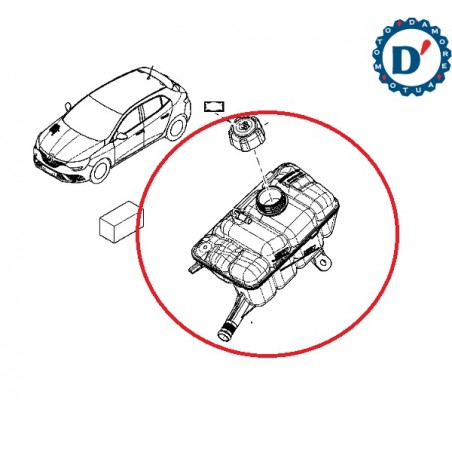 VASO ESPANSIONE RENAULT MEGANE IV 1.5 dCi SCENIC IV 1.5 dCi GRAND SCENIC 1.2 TCe