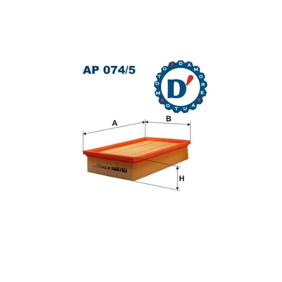 FILTRO ARIA MOTORE L272 L172 H57 FORD FOCUS C-MAX FOCUS II MAZDA 3 1.6 TDCI AP074/5