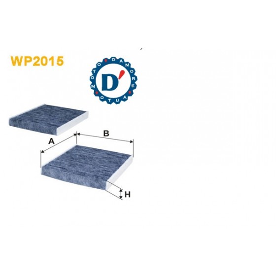 FILTRO ARIA ABITACOLO L246 L207 H30 BMW 5 (F10, F11) 6 (F12, F13) kit 2 pezzi