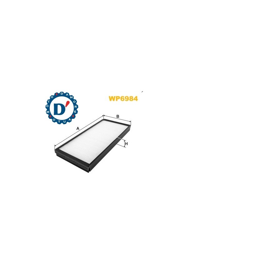 FILTRO ARIA ABITACOLO L380 L159 H27 MERCEDES SPRINTER (901, 902, 903, 904)