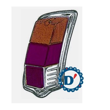 TRASPARENTE FANALE FIAT 500 EPOCA 65> POSTERIORE SX cod.17.007.034-S