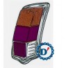 TRASPARENTE FANALE FIAT 500 EPOCA 65> POSTERIORE SX cod.17.007.034-S