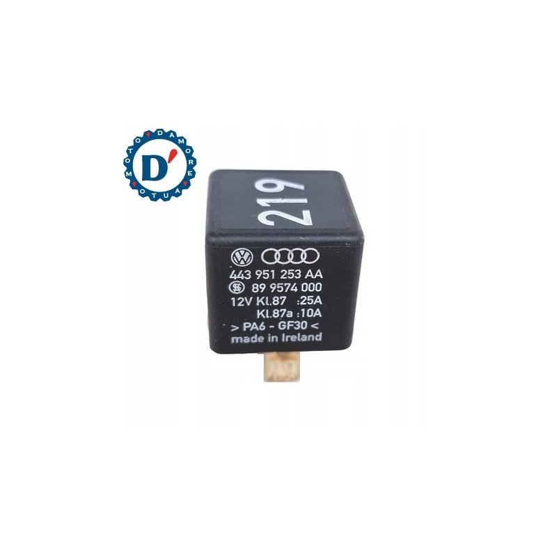 RELAIS AUDI WOLKSWAGEN 12V 25A 5 POLI n.219 AUDI VW